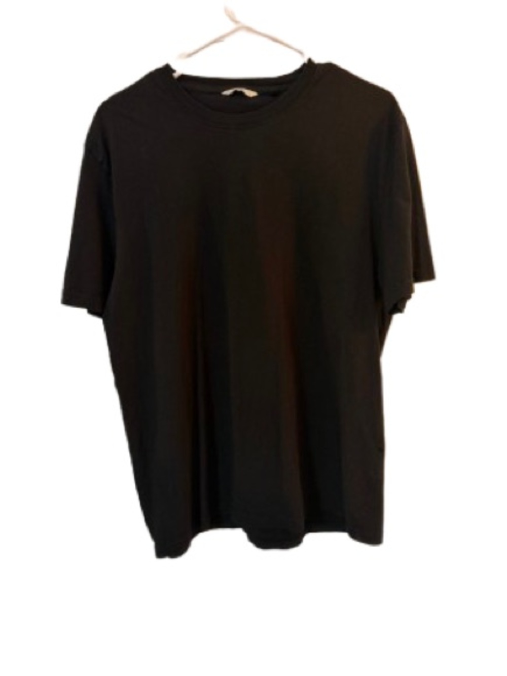 C&A Men’s Black Short Sleeve Cotton Crew Neck T-Shirt Size L- Minimalist Basic
